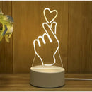 Luminária Mesa de Led 3d Criativa