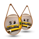 Espelho Adnet Costurado Com Alça De Couro