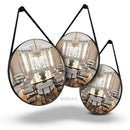 Espelho Adnet Costurado Com Alça De Couro